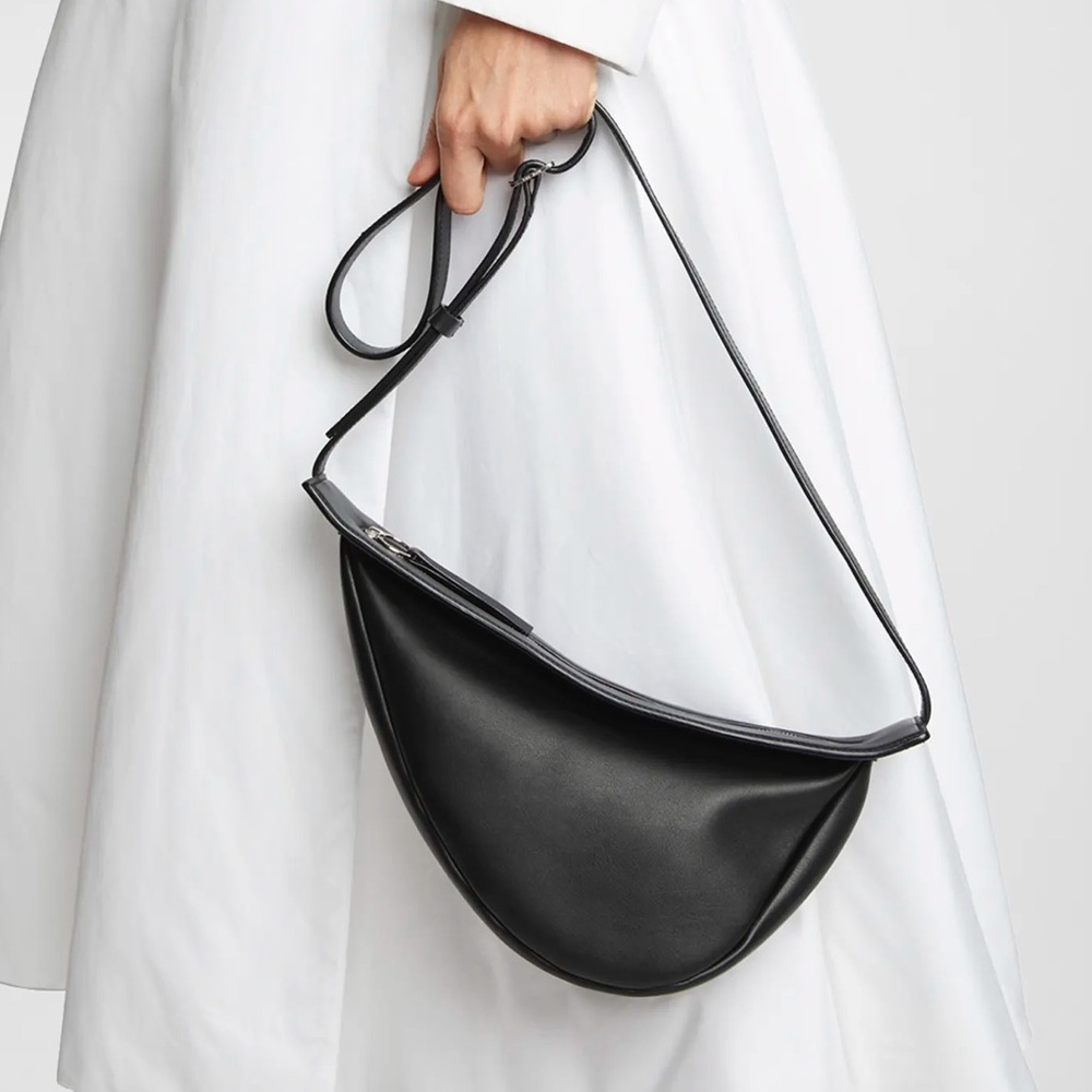 THE ROW Small Slouchy Banana Bag in Leather